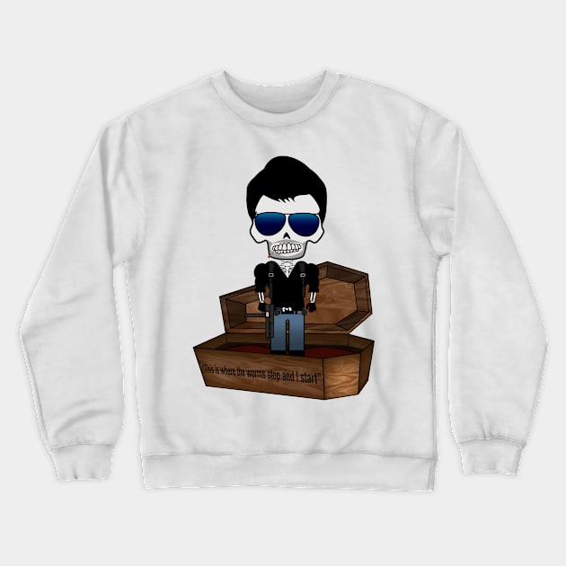 "Bone Idols" Casket No.1 - Corpse Cobretti Crewneck Sweatshirt by TwistedKoala